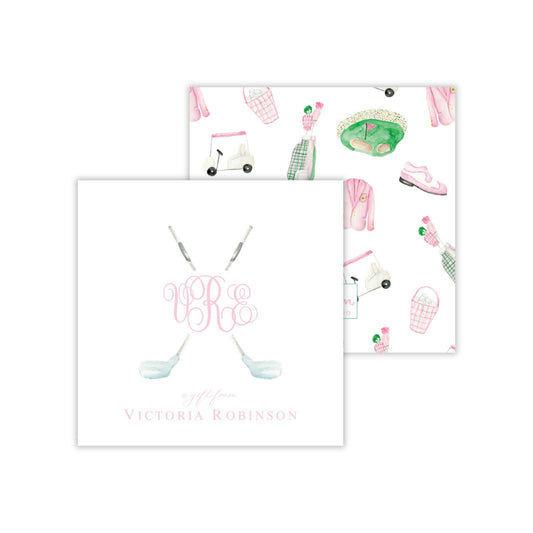Golf Enclosure Cards - Pink