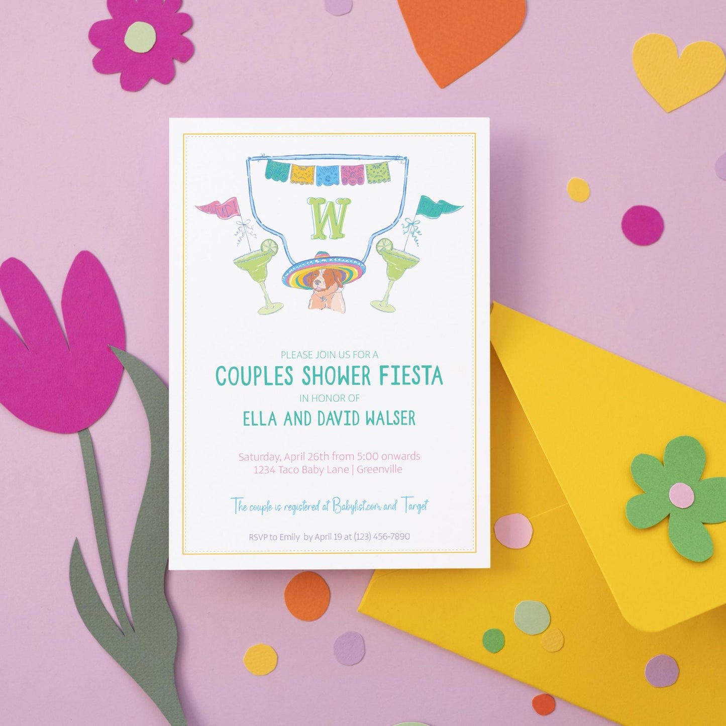 Fiesta Baby Shower Invitation