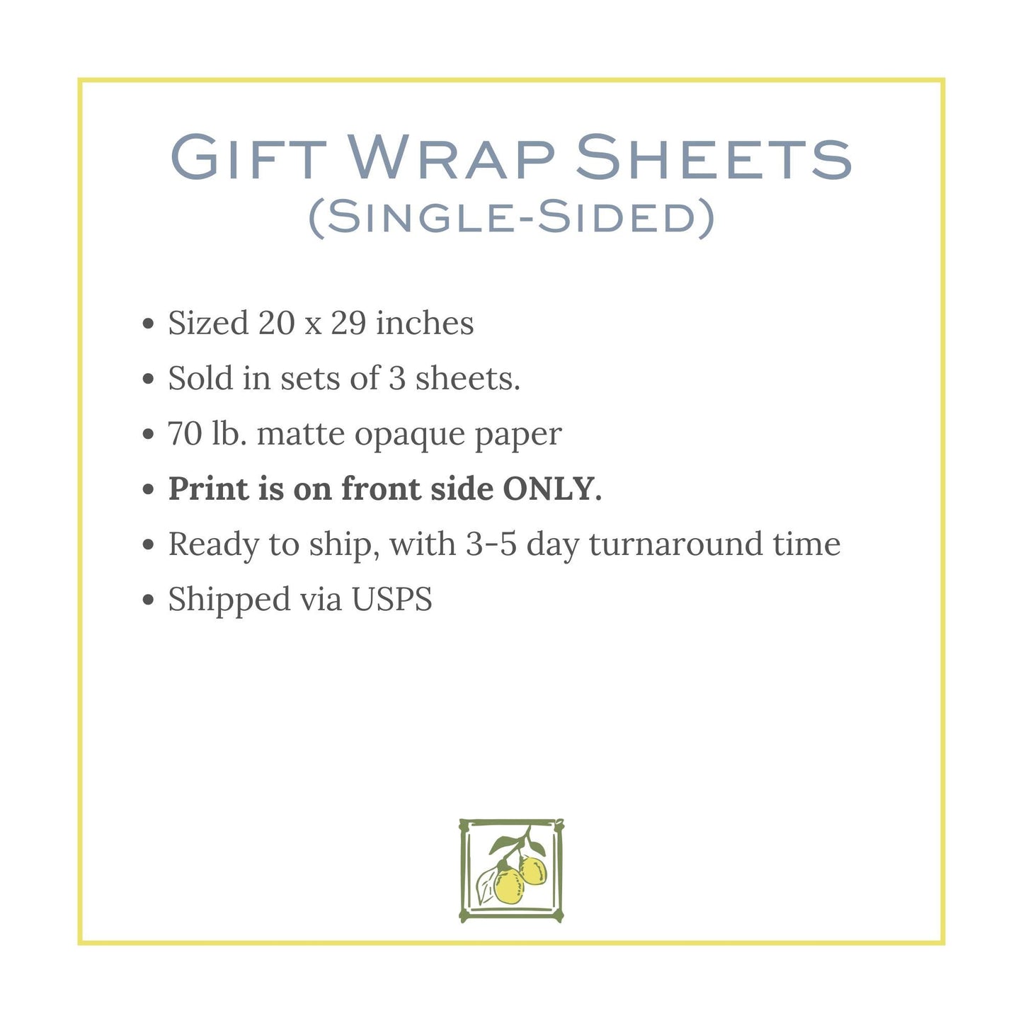 a picture of a gift wrap sheet with instructions