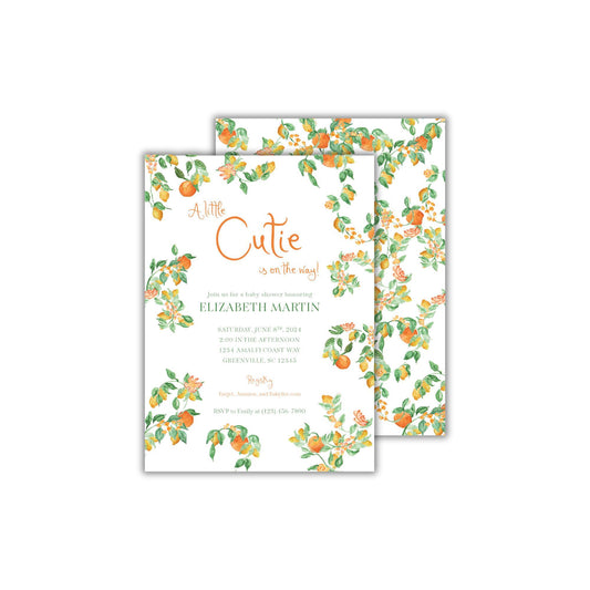 Little Cutie Baby Shower Invitation