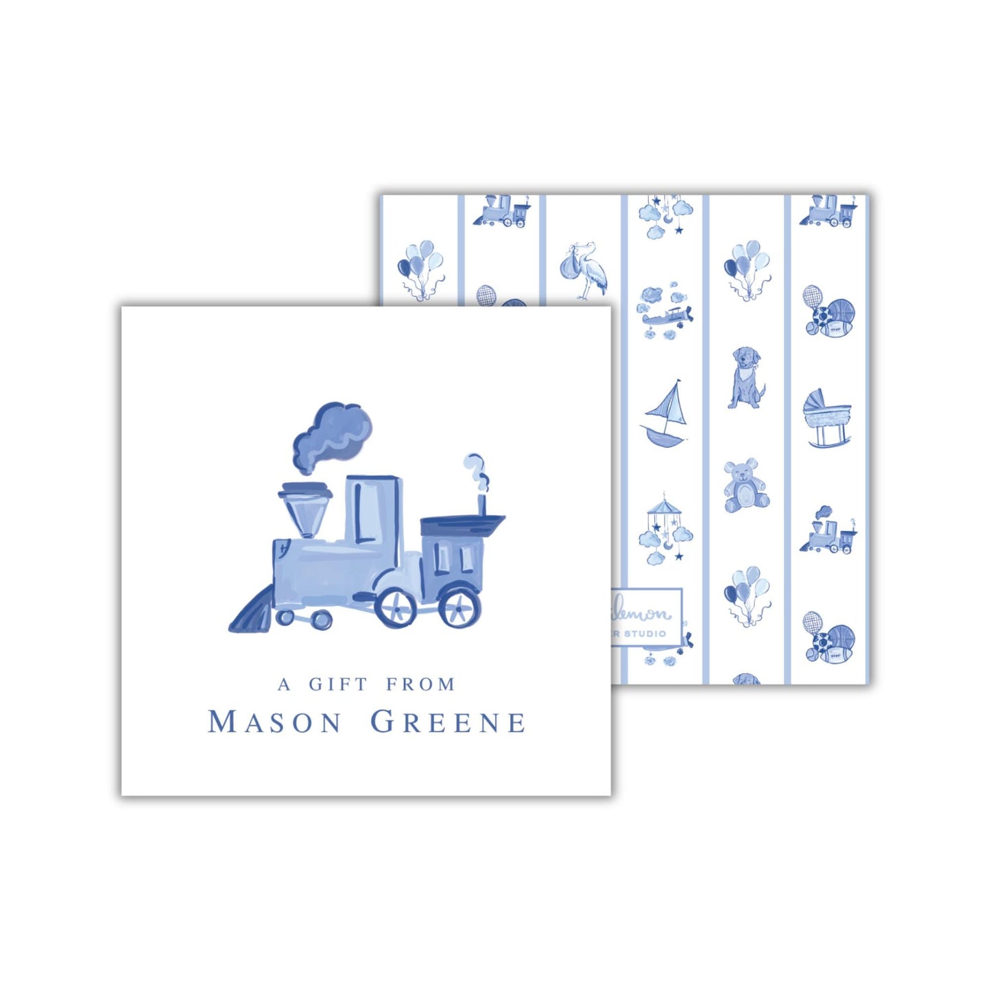 Delftware Train Enclosure Cards