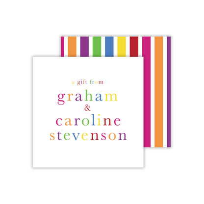 Rainbow Stripe Enclosure Cards