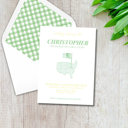 Golf Invitation - Green