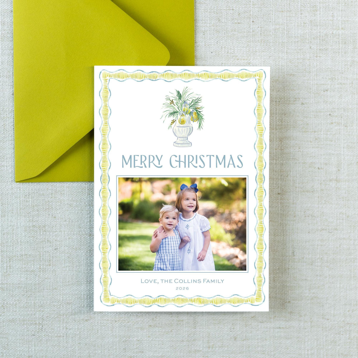 Pear Bouquet Christmas Card