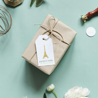Eiffel Tower Christmas Tags