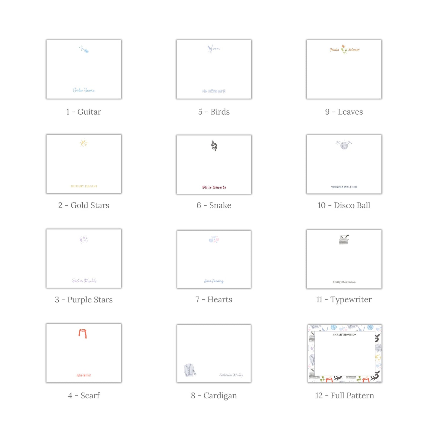 Choose Your Era Notecards