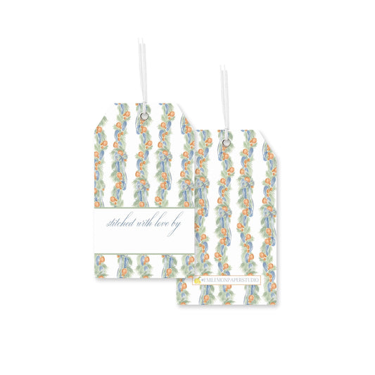 Stitched with Love Christmas Tags