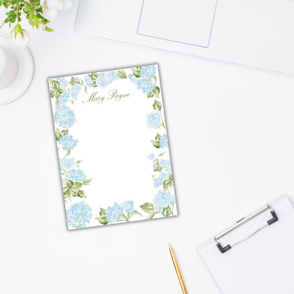 Blue Hydrangeas Notepad
