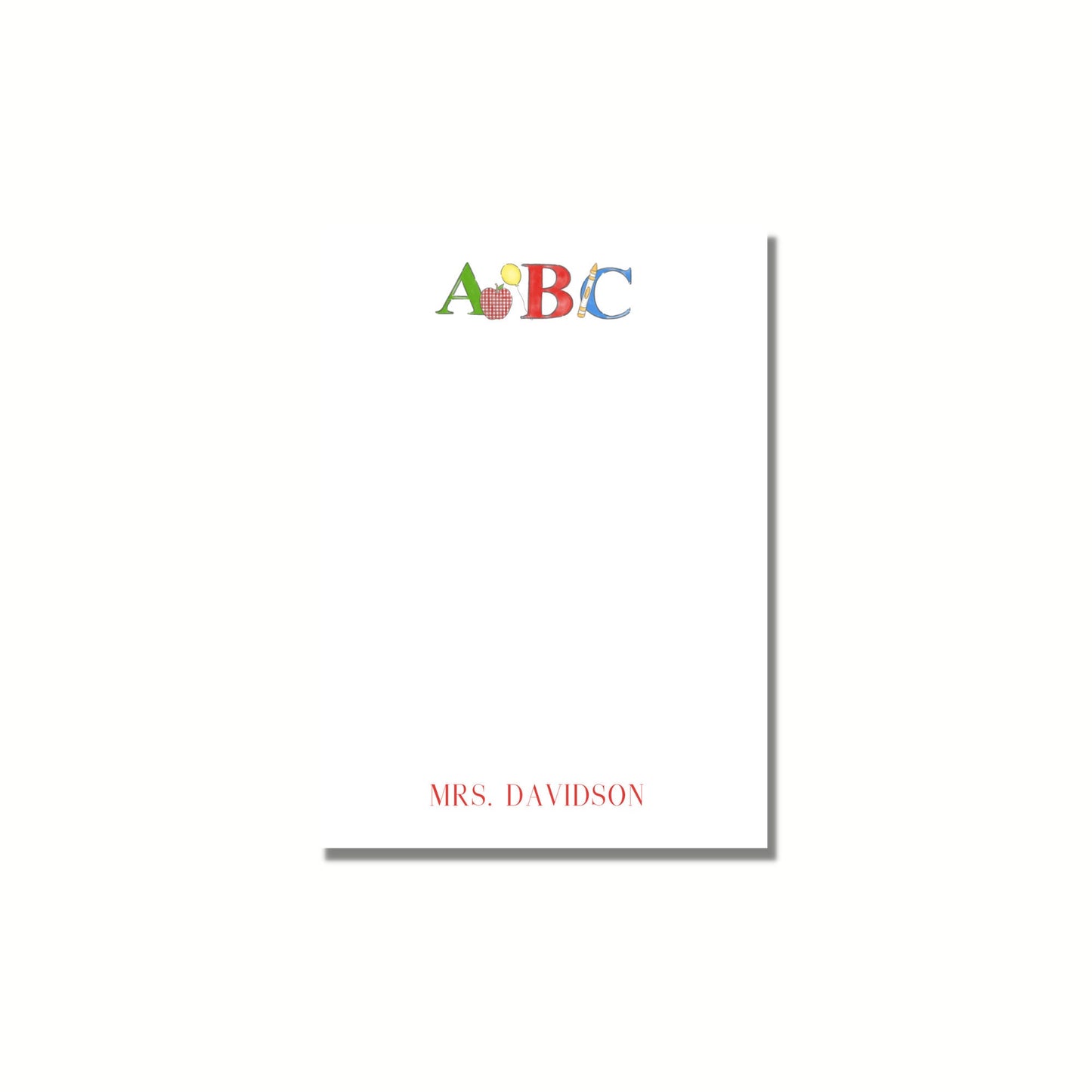 ABC Notepad - Primary
