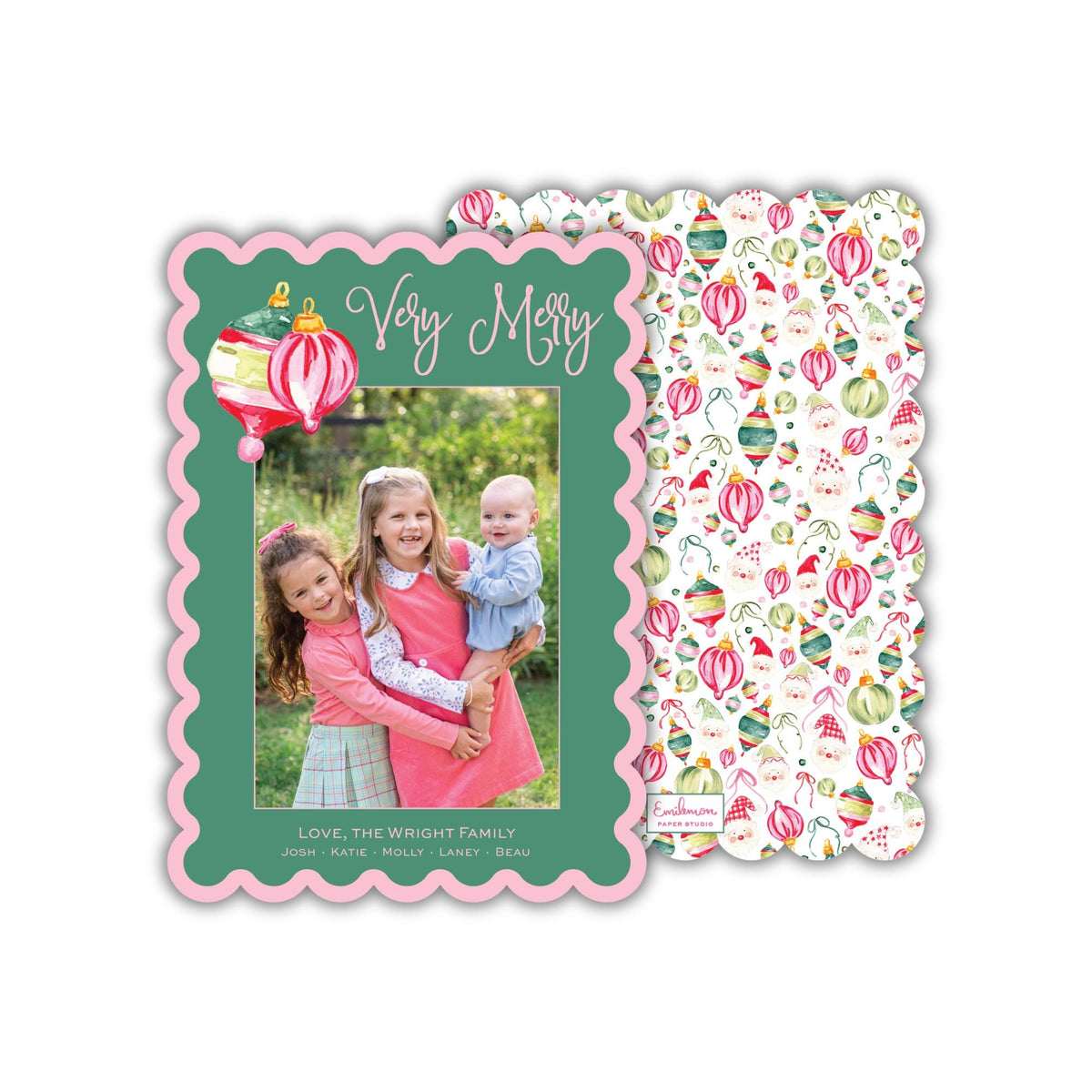 Merry Ornaments Christmas Card