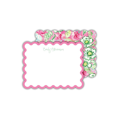 Scalloped Lilly's Blooms Notecards