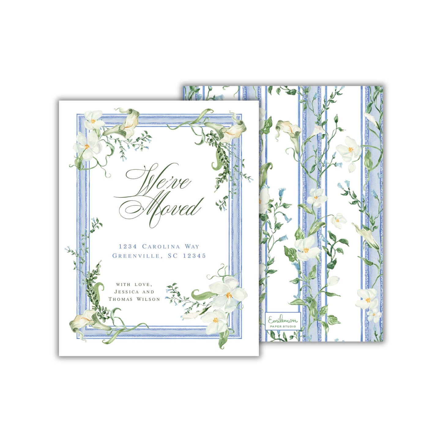 Carolina Floral Moving Announcements