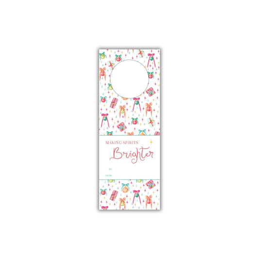 Kitschy Christmas Wine Tags