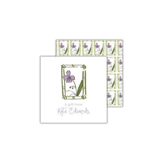 Purple Floral Enclosure Cards