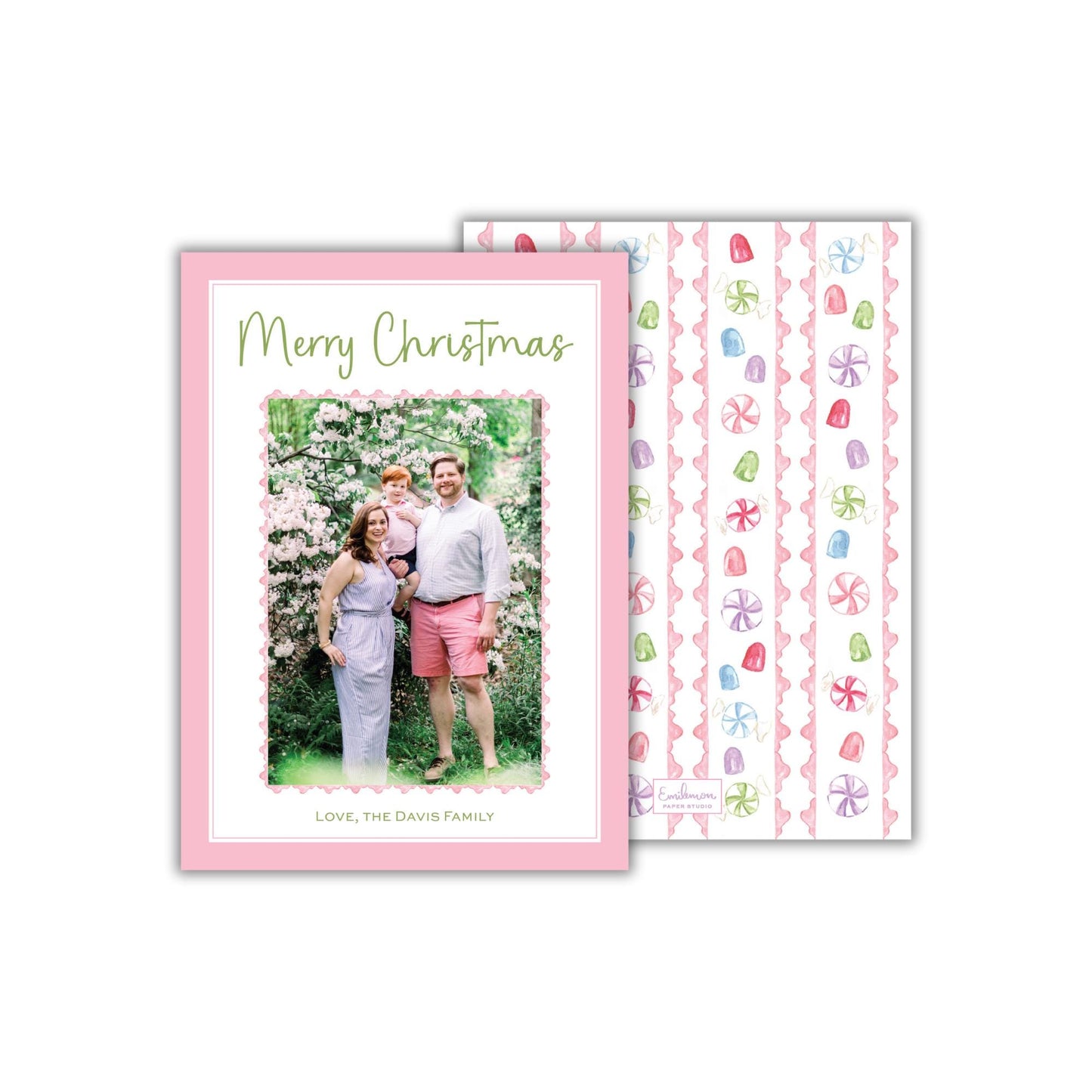 Christmas Sweets Christmas Card - Pink