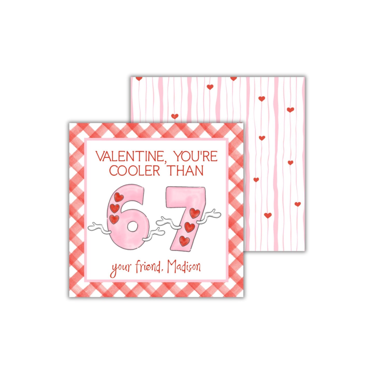 67 Valentine - Pink/Red