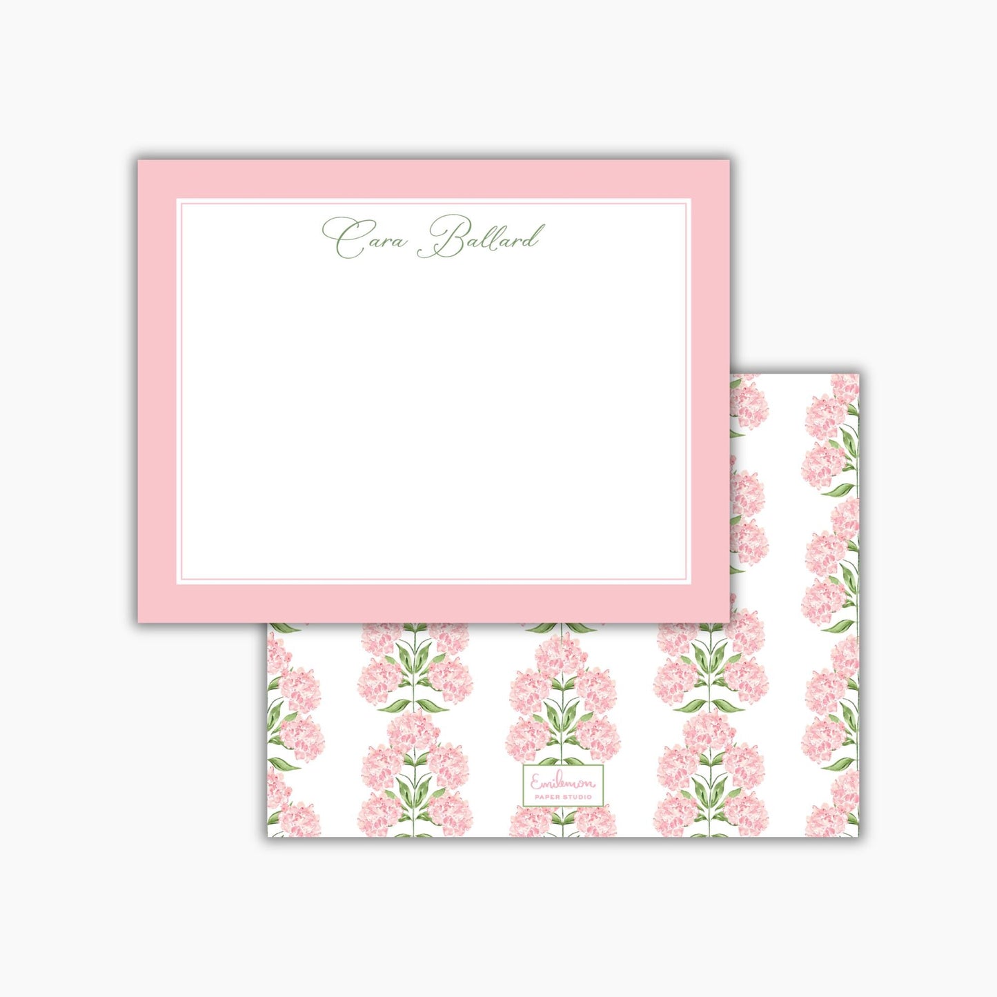 Pink Hydrangea Notecards