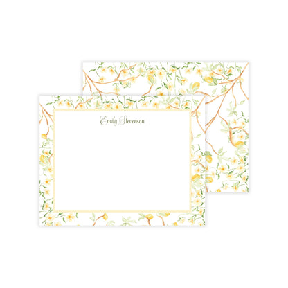 Lemon Chinoiserie Notecards