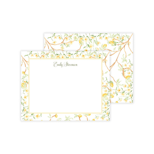 Lemon Chinoiserie Notecards