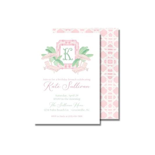 Preppy Brunch Invitation
