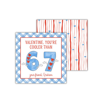 67 Valentine - Red/Blue