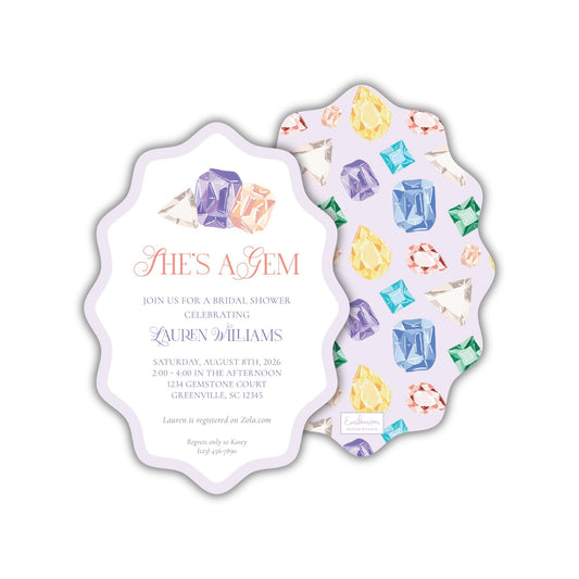 She's a Gem Bridal Shower Invitation