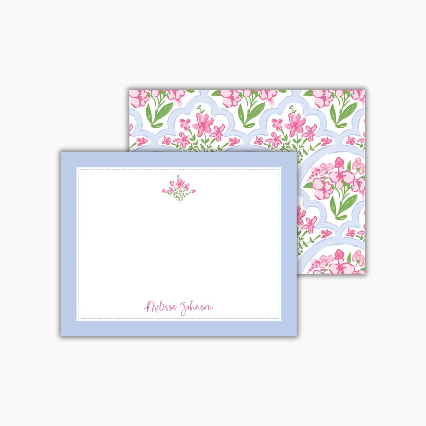 Scalloped Florals Notecard