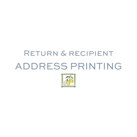 Recipient and Return Envelope Address Printing Services - This listing is for the printing service ONLY