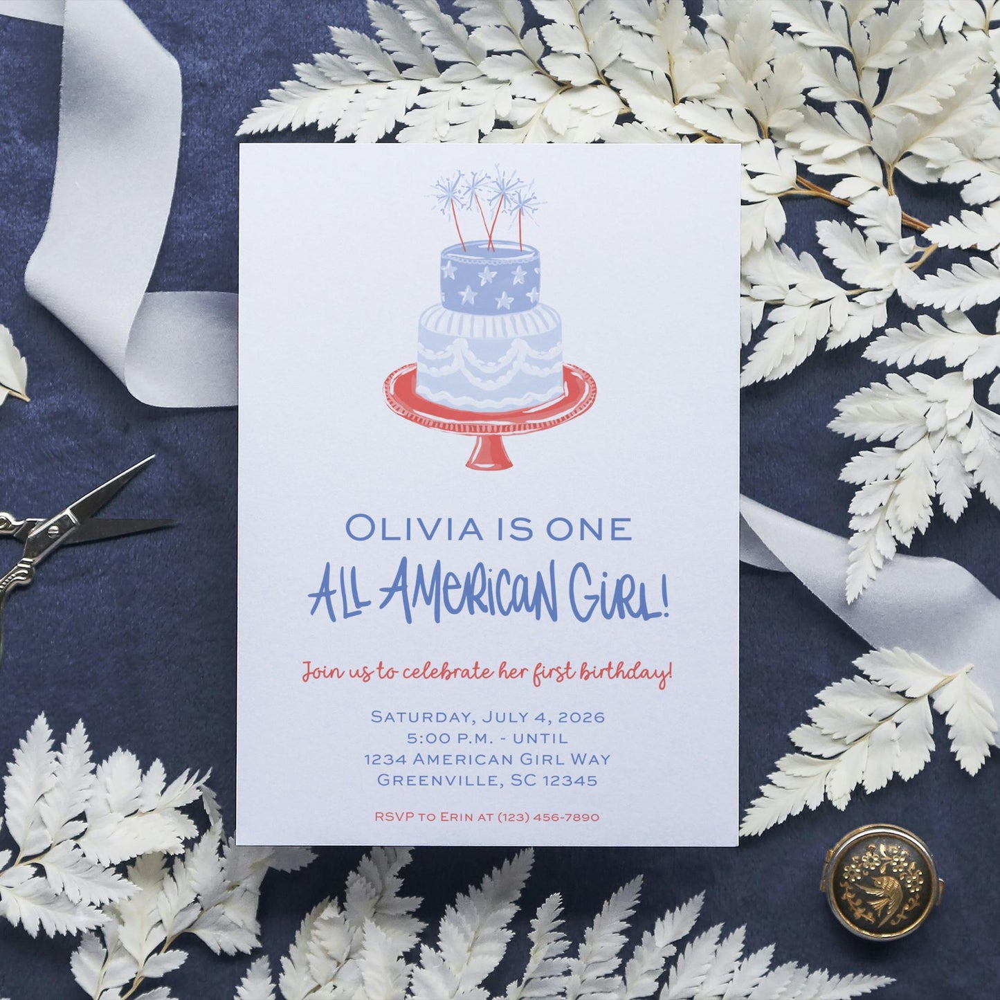 All American Kid Invitation