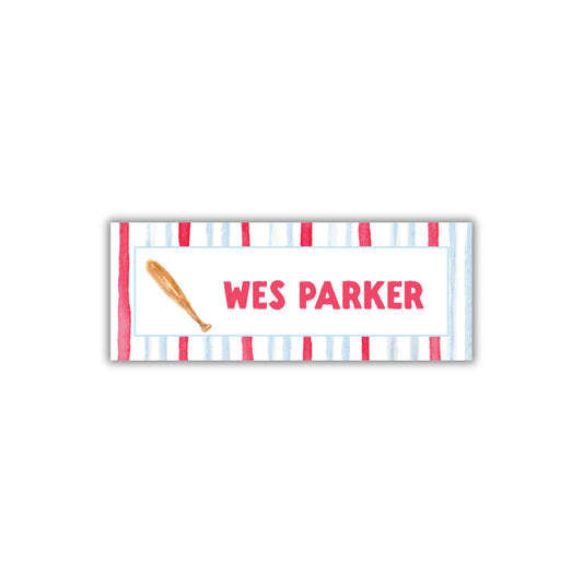 Baseball Name Labels