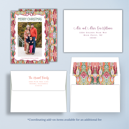 Plum Oushak Christmas Card
