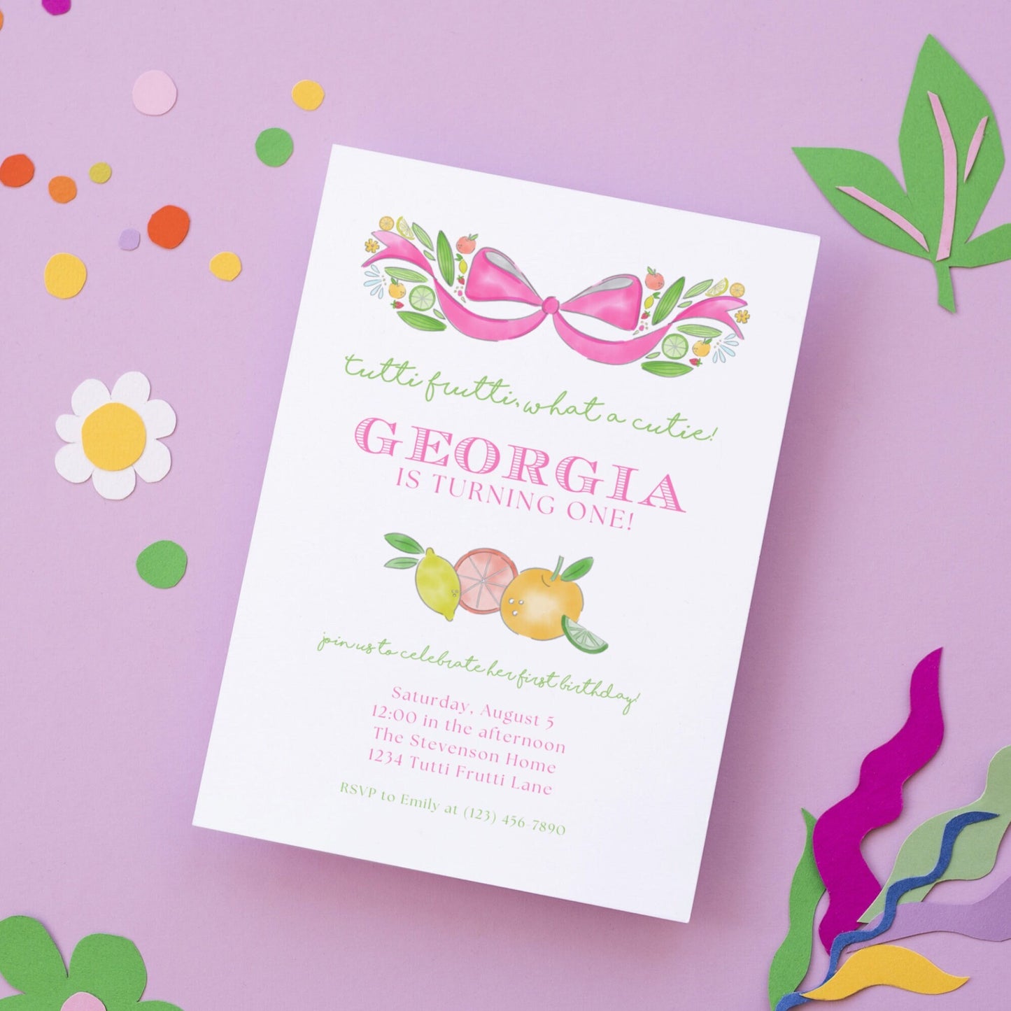 Tutti Frutti Invitation
