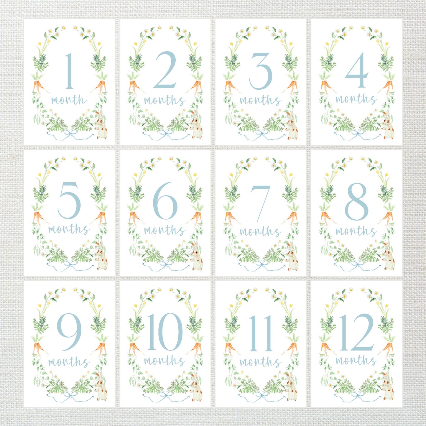 Peter Rabbit Milestone Cards