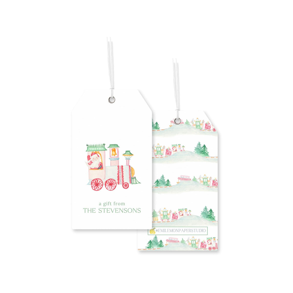 Polar Express Christmas Tags