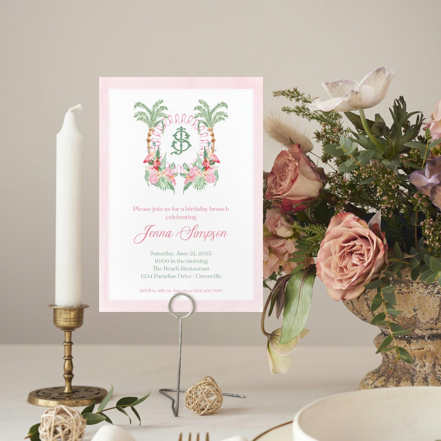 Palm Beach Invitation