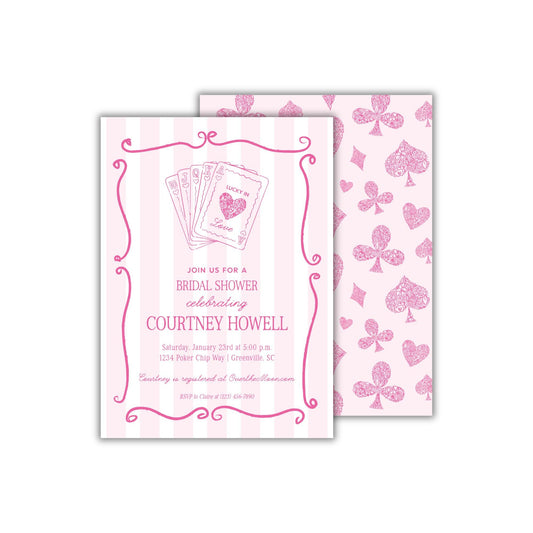 Lucky in Love Bridal Shower Invitation