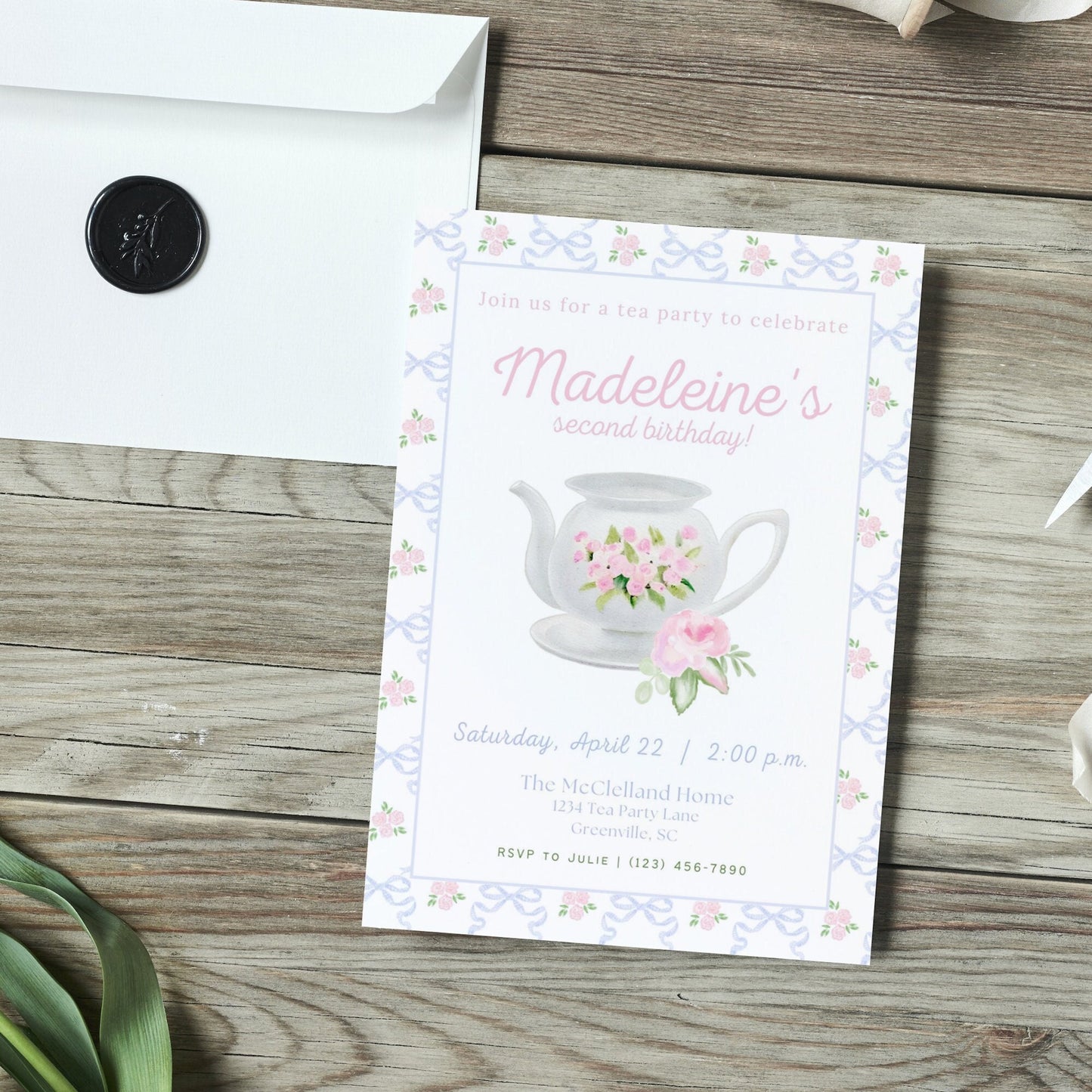Tea for Two Invitation