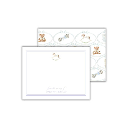 Rocking Horse Notecards - Blue