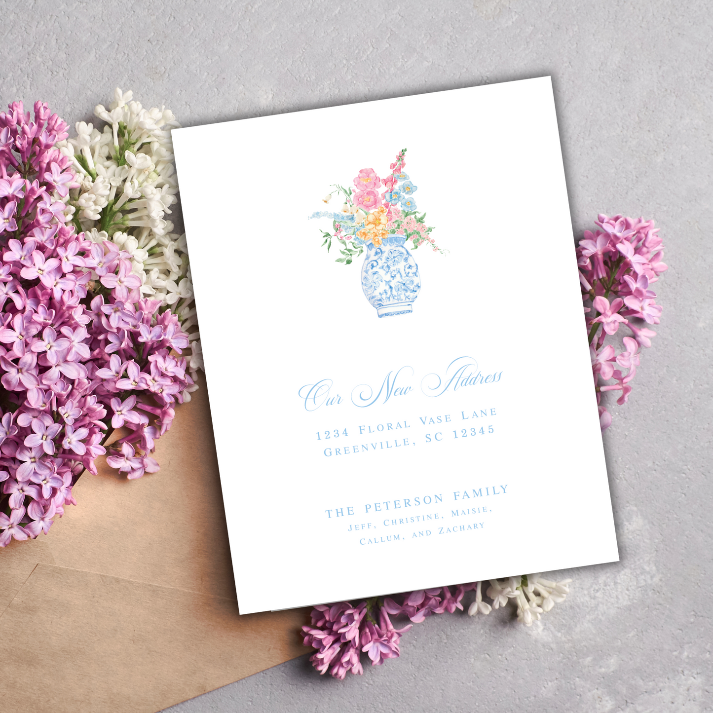 Chinoiserie Vase Moving Announcements