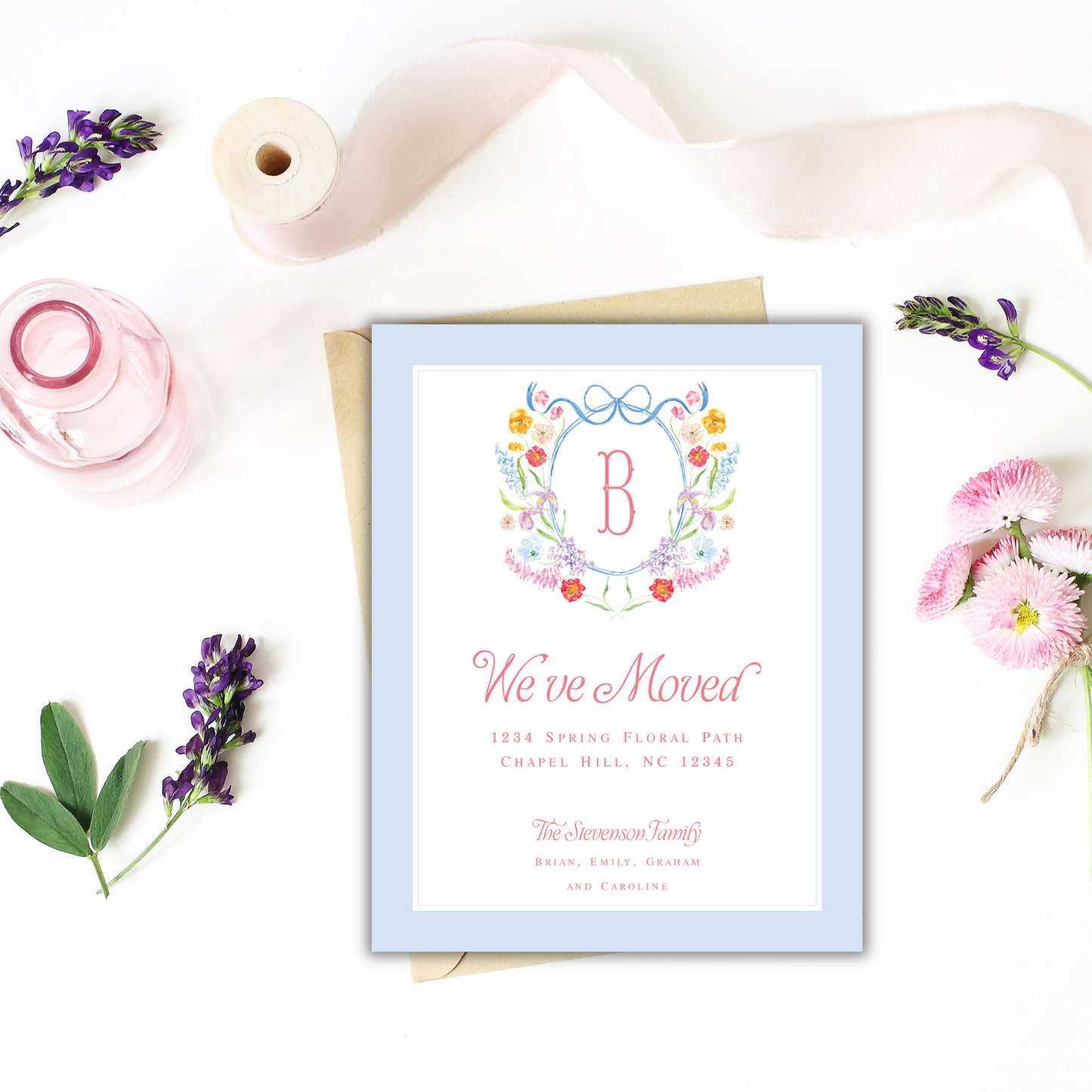 Florals for Spring? Moving Announcements
