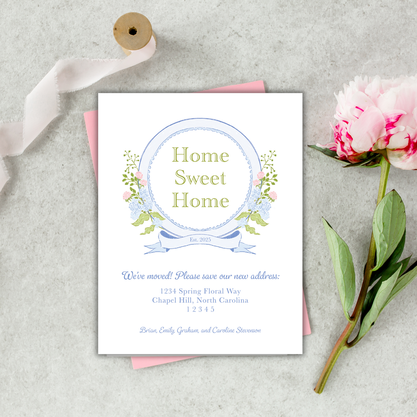 Home Sweet Home Moving Announcement