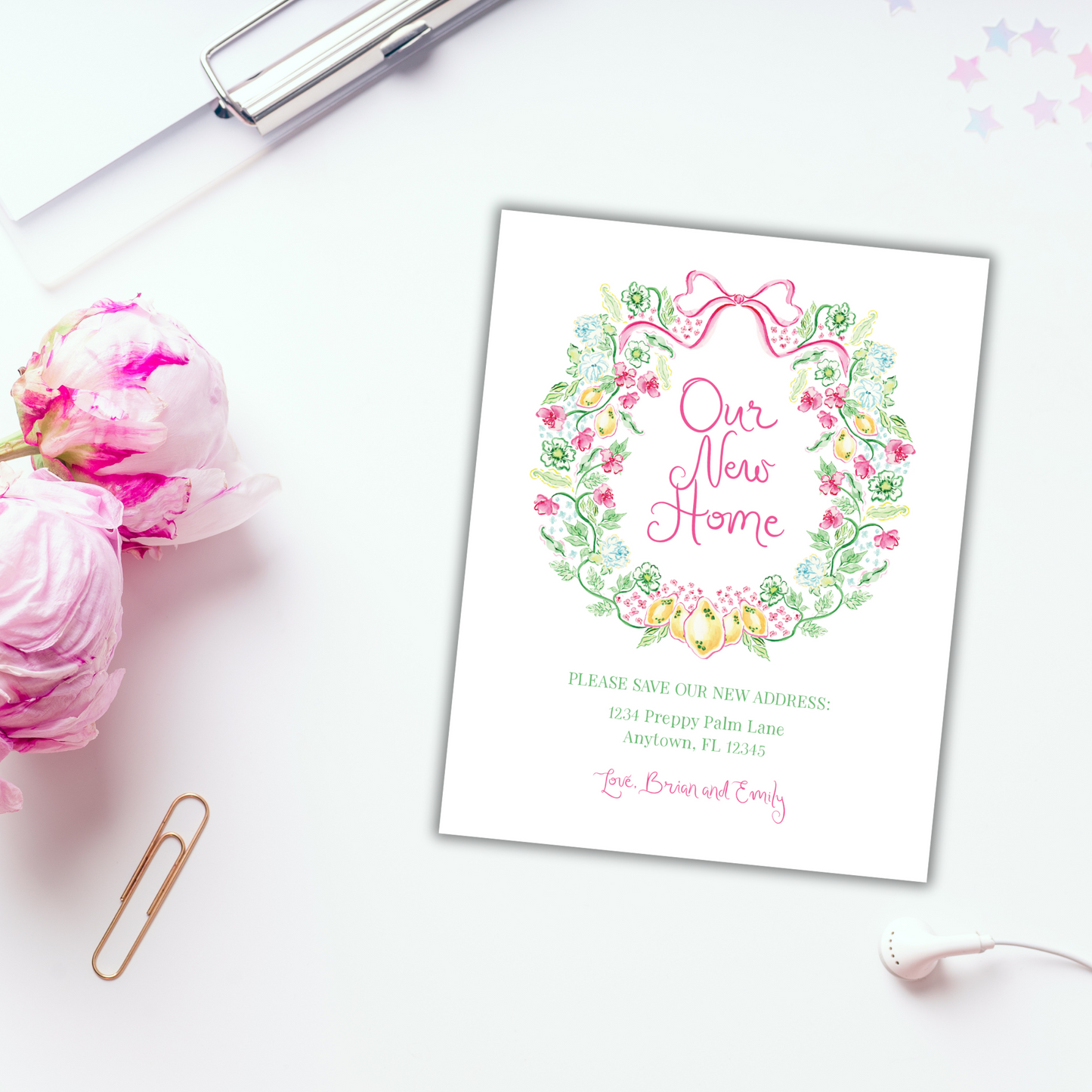 Lilly's Blooms Moving Announcements