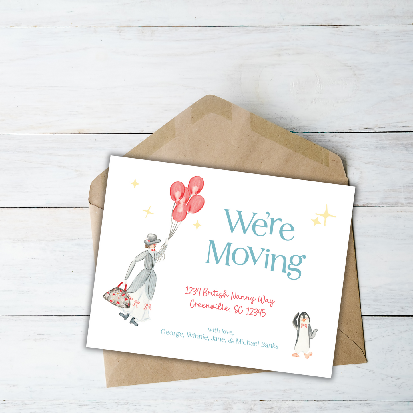 Mary Poppins Moving Announcements