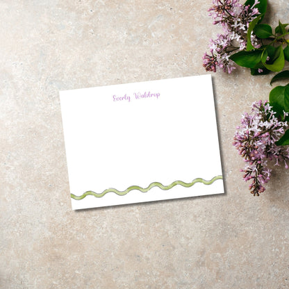 Purple Floral Notecards