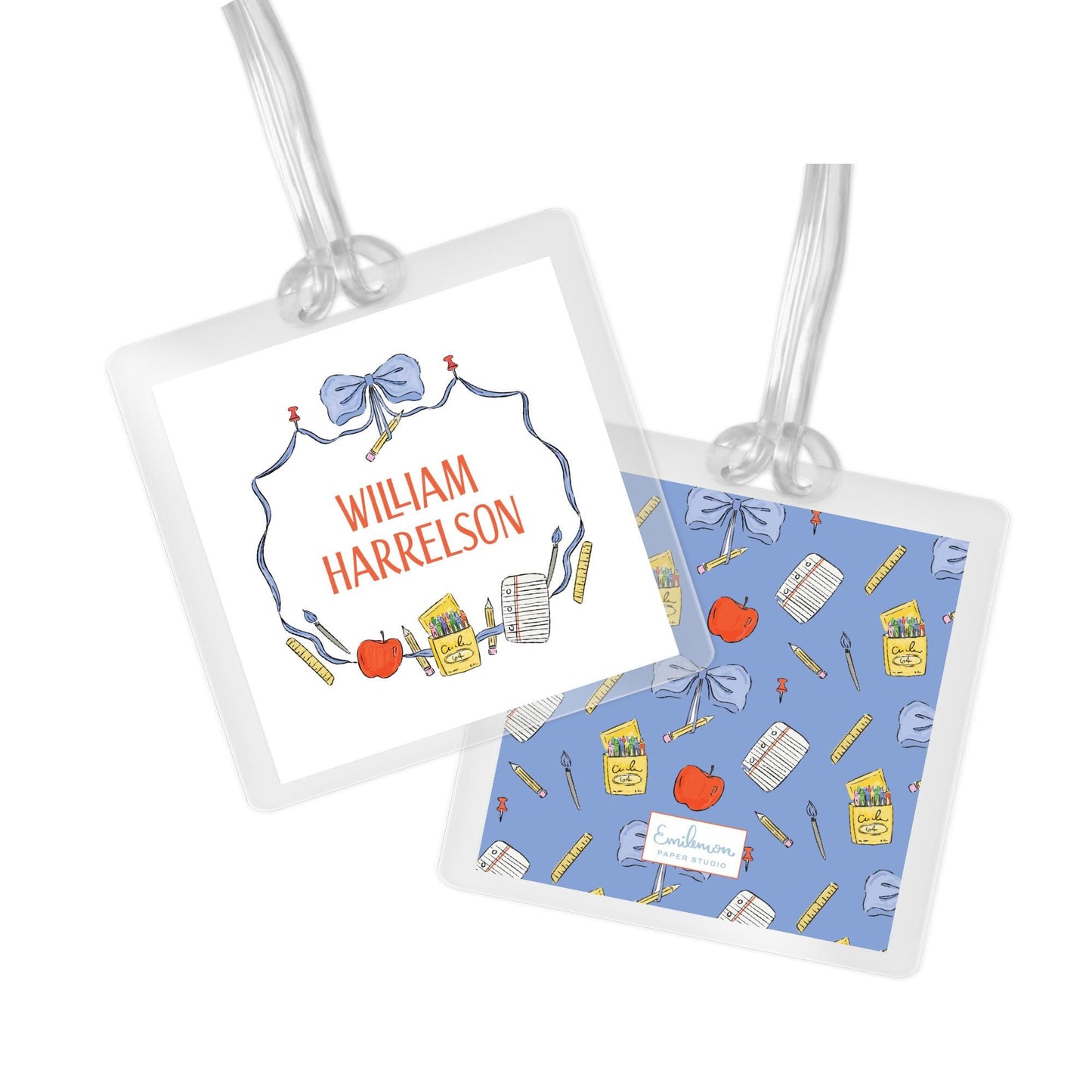 School Days Bag Tag