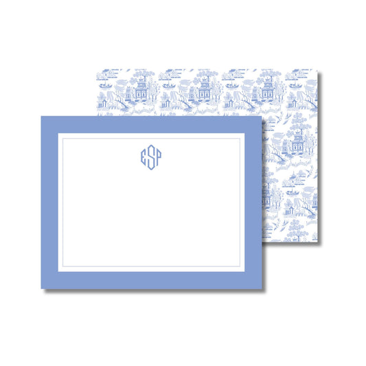 Blue Toile Notecards
