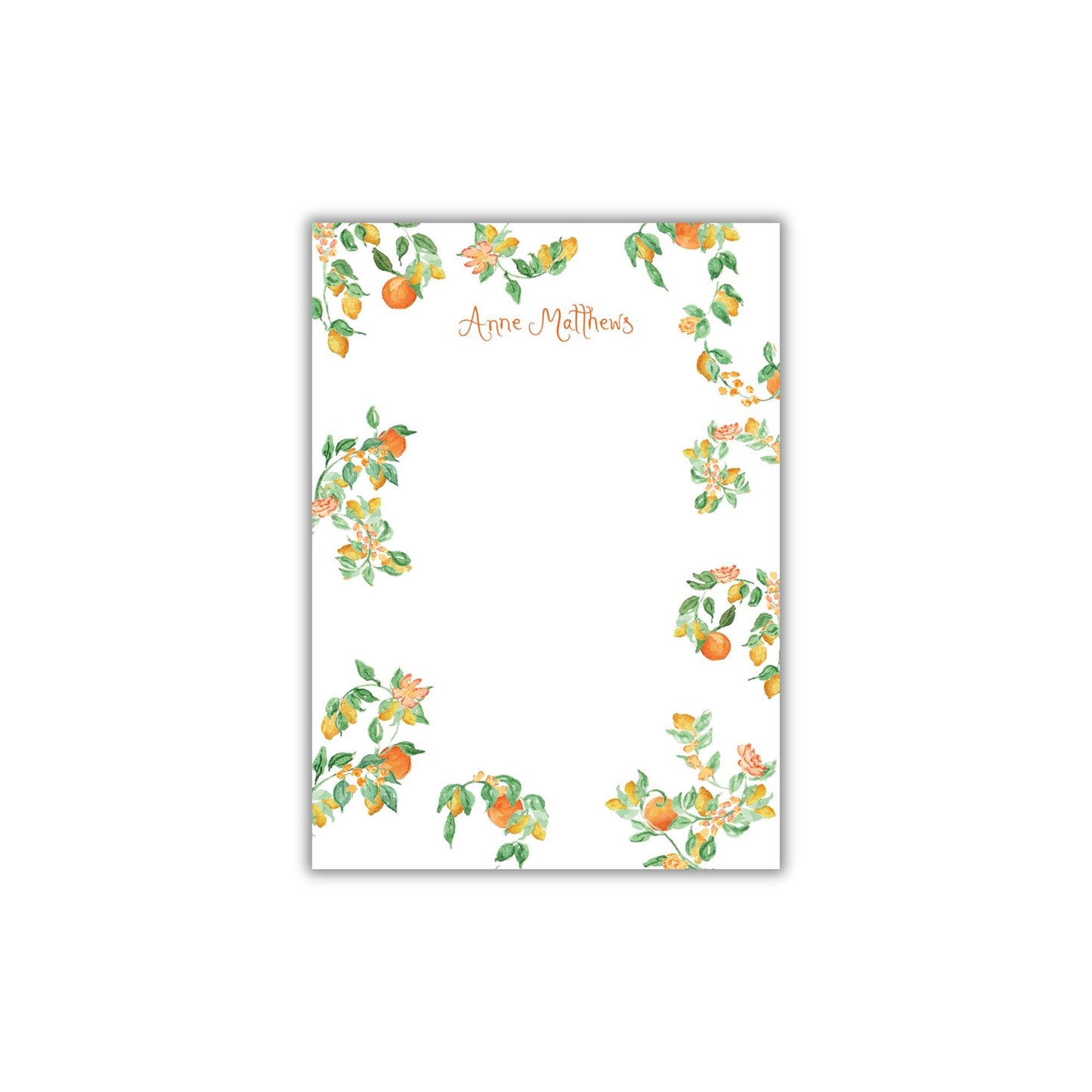 Amalfi Oranges Notepad