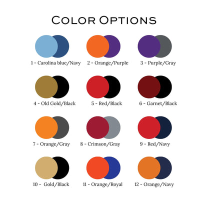 Floral College Colors Notepad