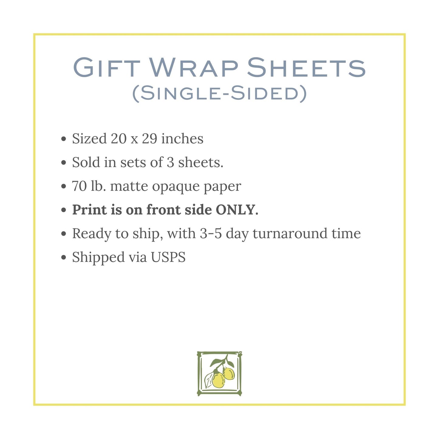 a picture of a gift wrap sheet with instructions