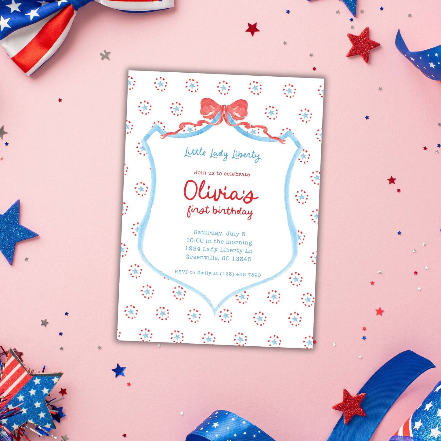 Lady Liberty Invitation